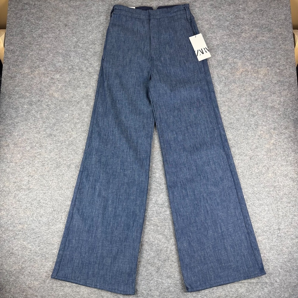 Zara Ultimate High Waist Straight Fit Full Length Jeans 32" Womens 0